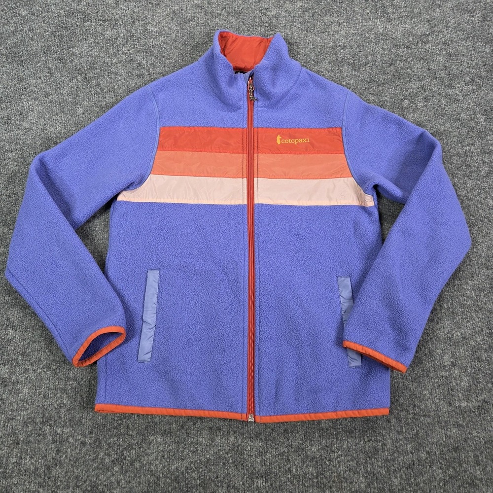 Cotopaxi Jacket Womens Small Purple Fleece Colorblock Full Zip F21471W300